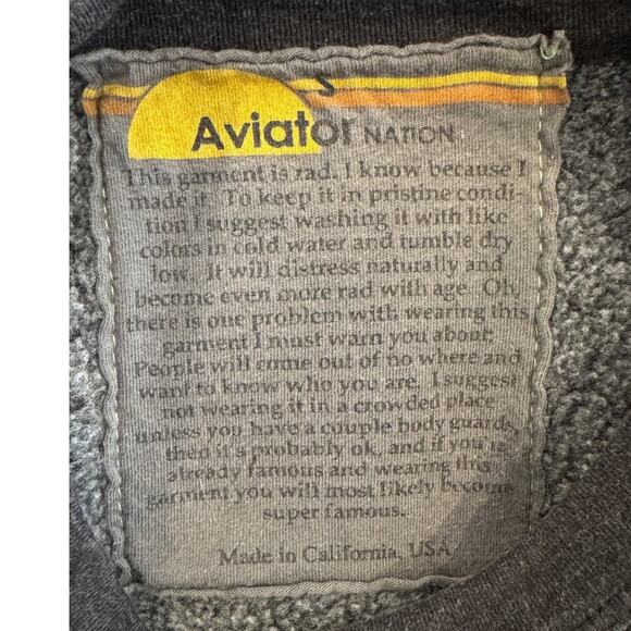 Aviator Nation Tribe of Peace Crewneck Sweatshirt Size Small - Picture 5 of 7